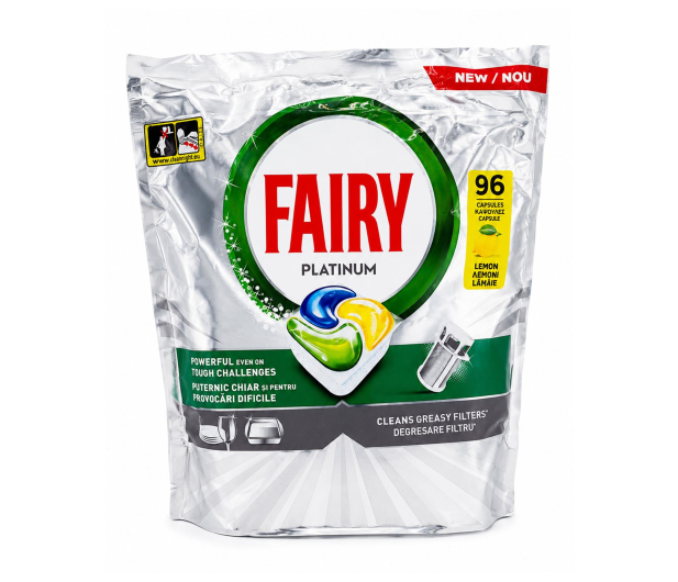 Fairy Platinum Kapsułki do zmywarki All in One Cytryna 96szt - 1573824 - zdjęcie